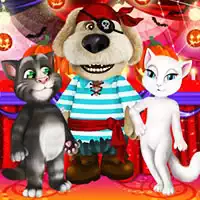 Talking Tom Und Angela Halloween-Party